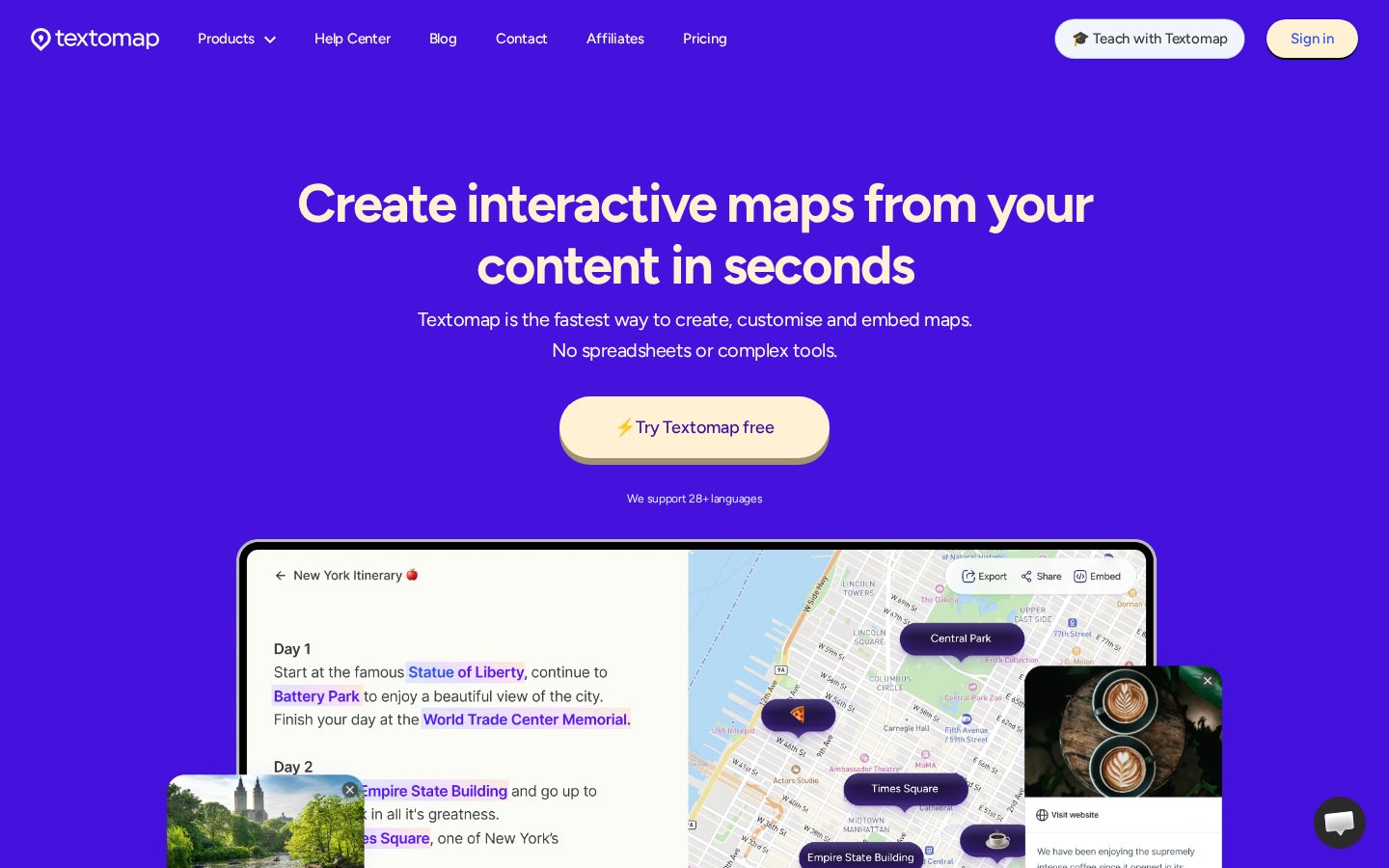 Textomap Homepage