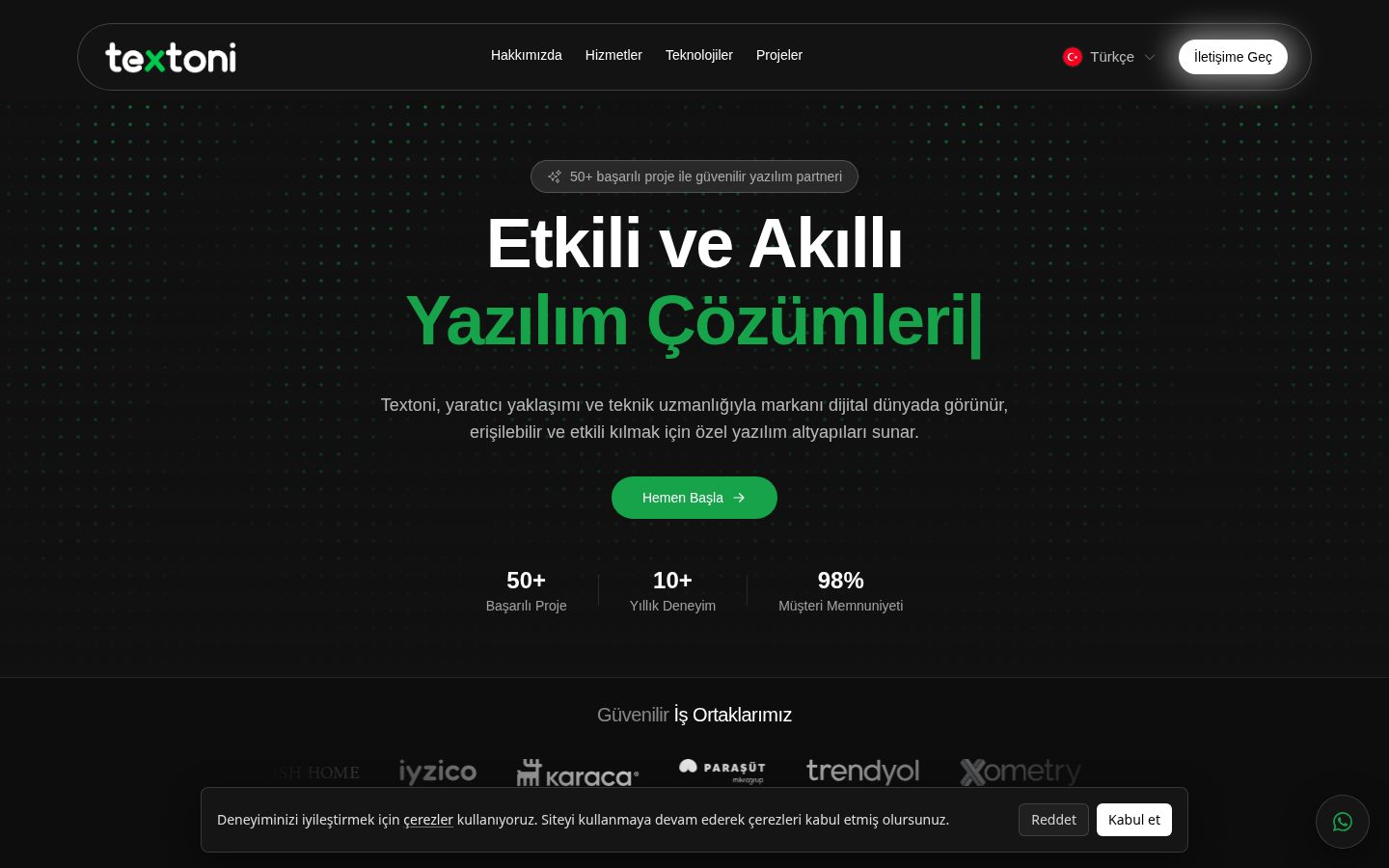 Textoni Homepage