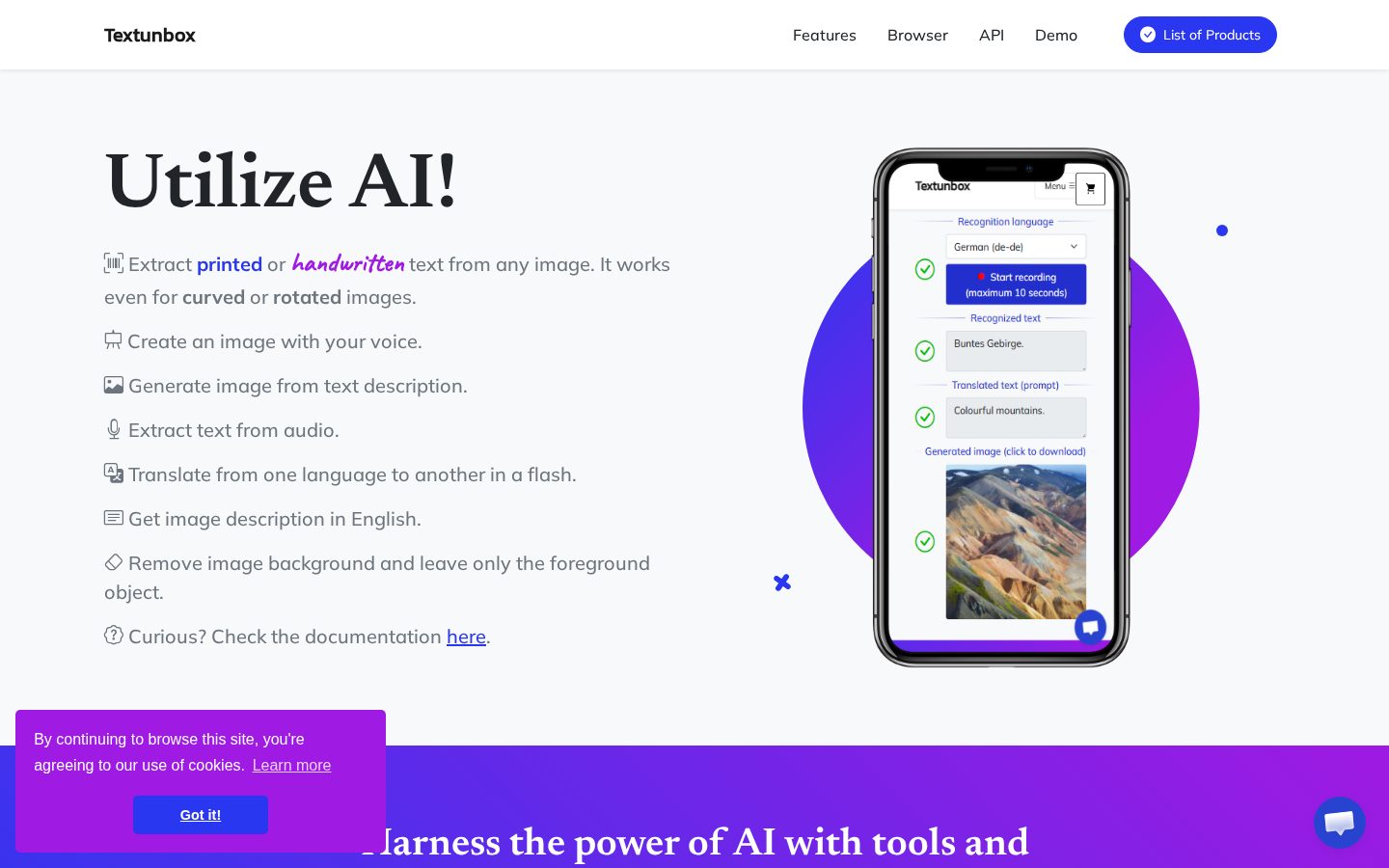 TextUnbox Homepage