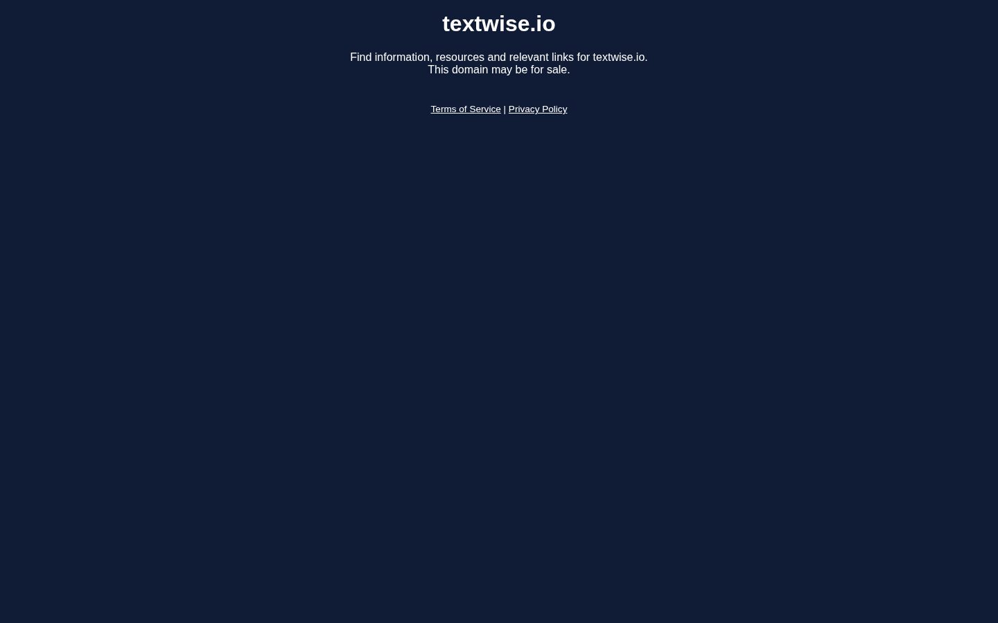 TextWise Homepage