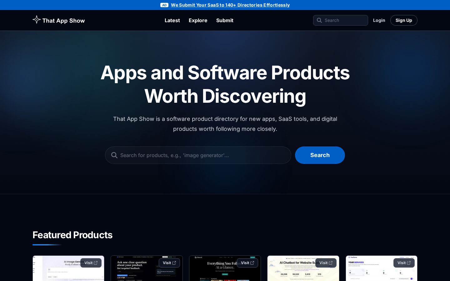 That App Show Homepage