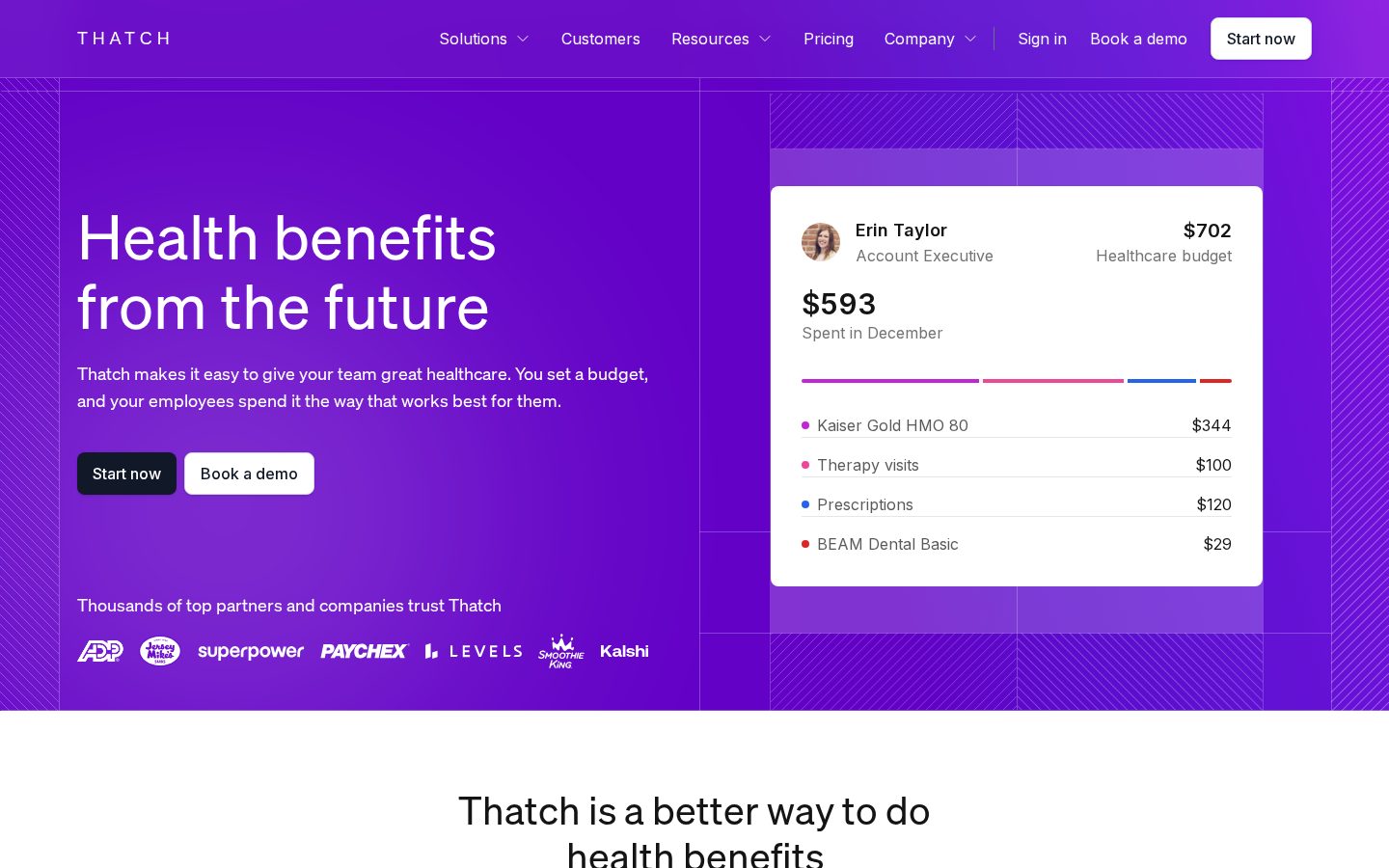 Thatch Homepage