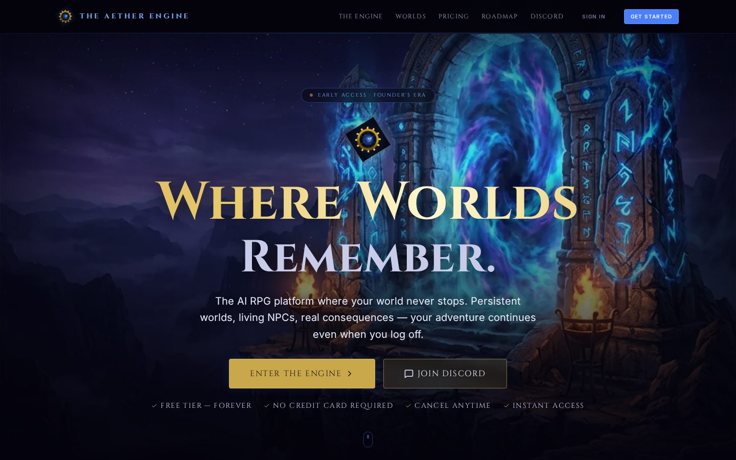 The Aether Engine Homepage