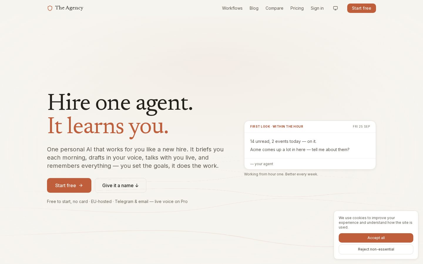 The Agency Homepage