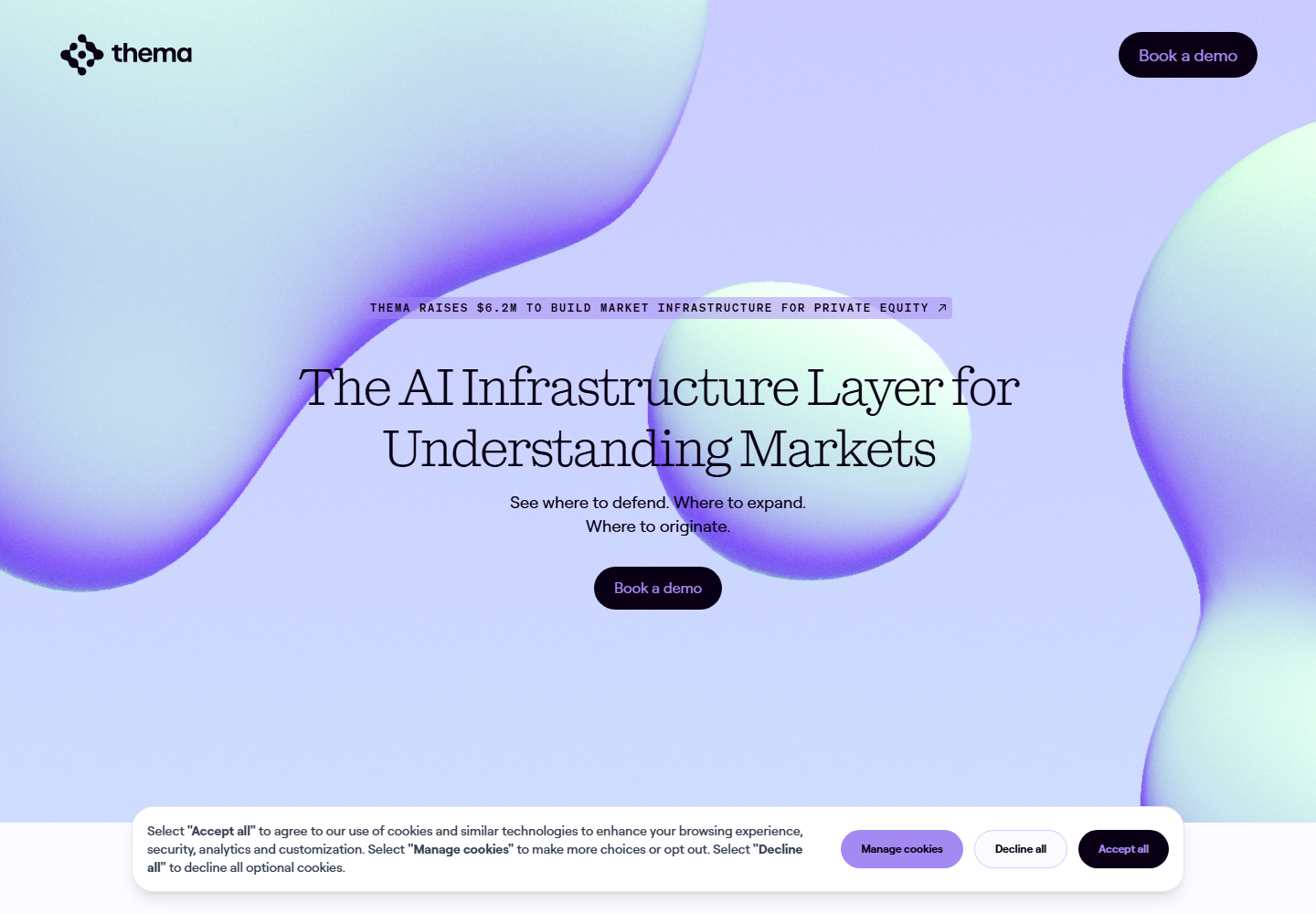 The AI Infrastructure Layer for Understanding Markets homepage