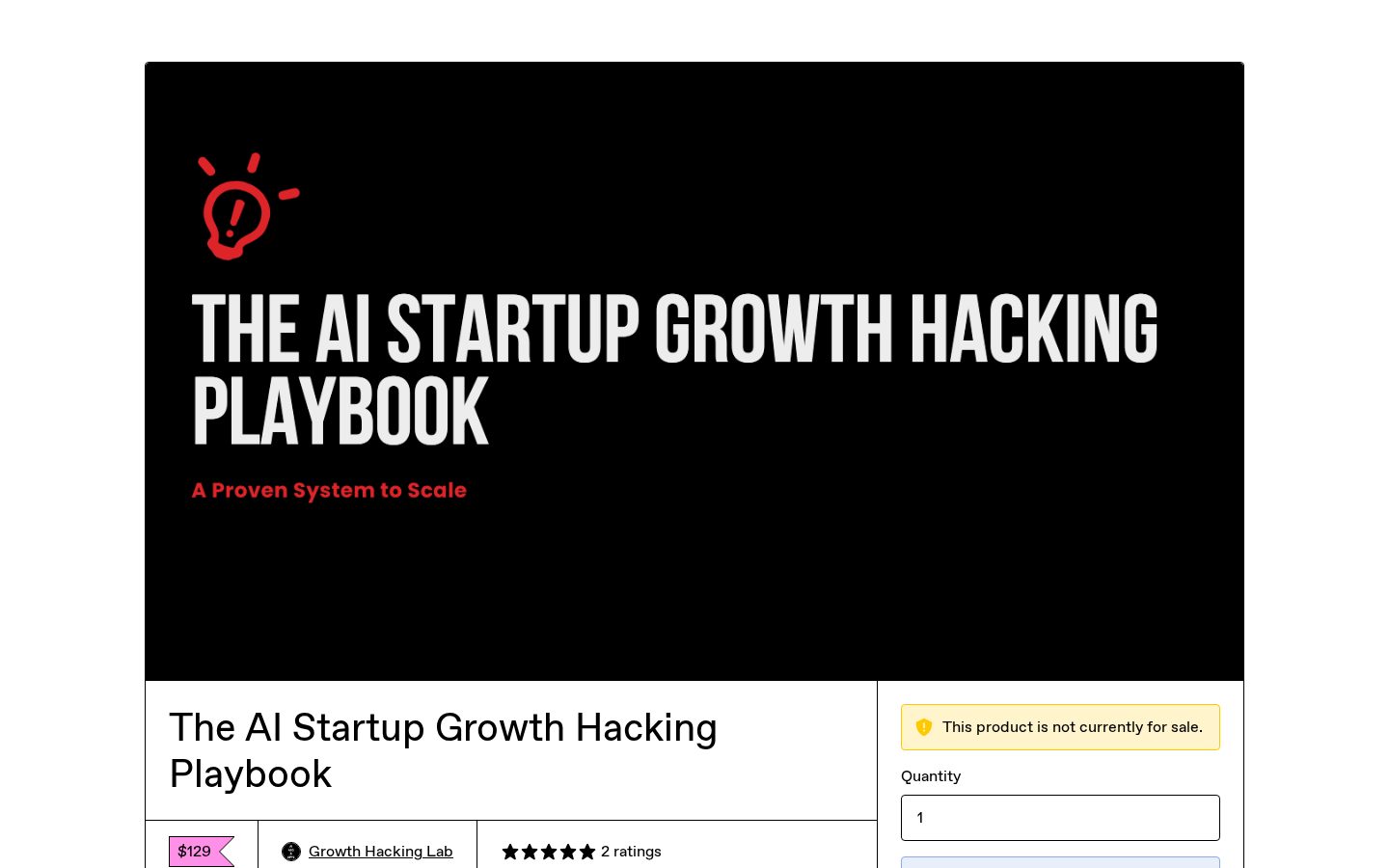 The AI Startup Growth Hacking Playbook Homepage