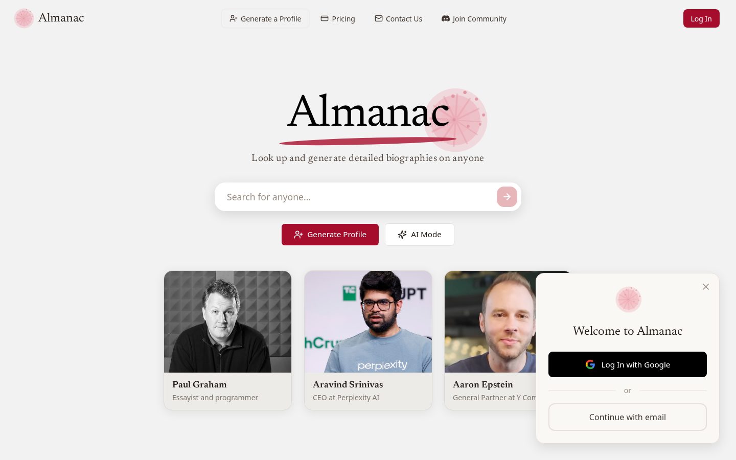 The Almanac Homepage