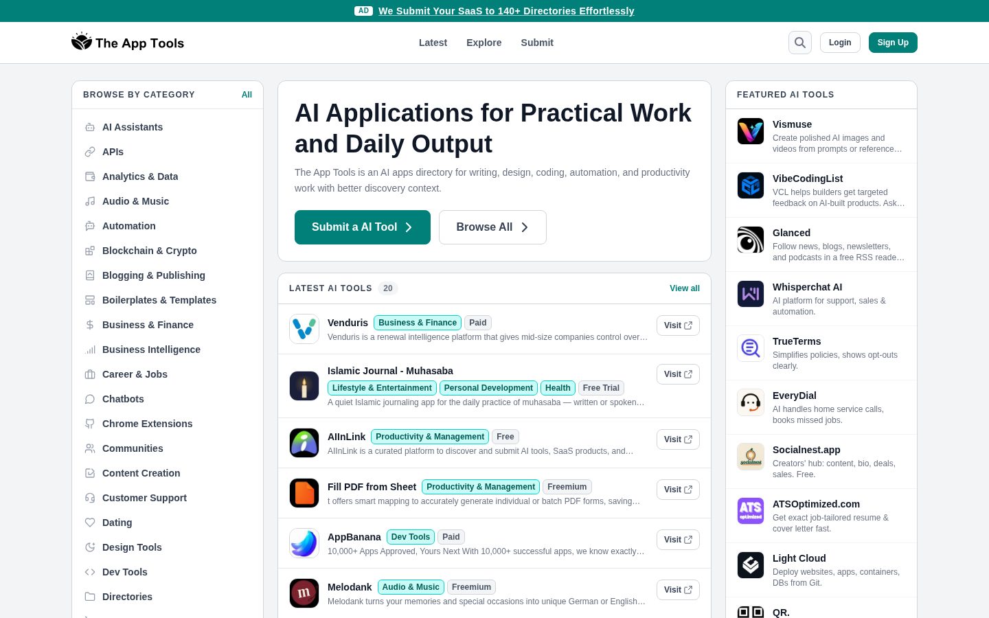 The App Tools Homepage