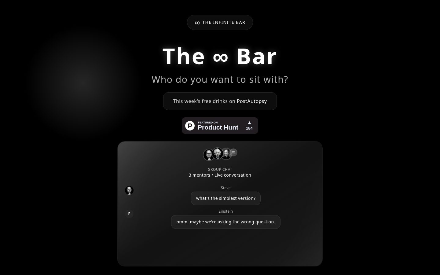 The ∞ Bar Homepage