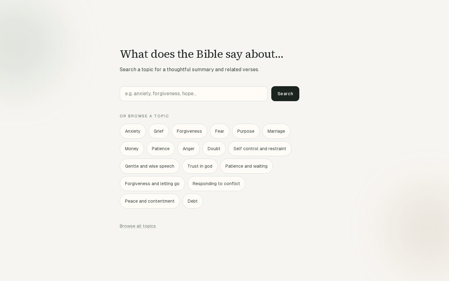 The Bible Guide Homepage