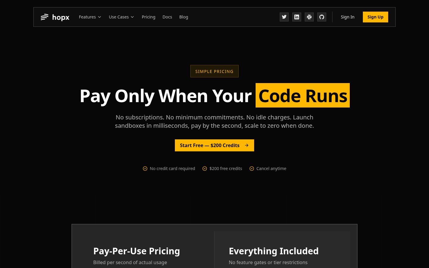 The Cloud for AI Agents Pricing