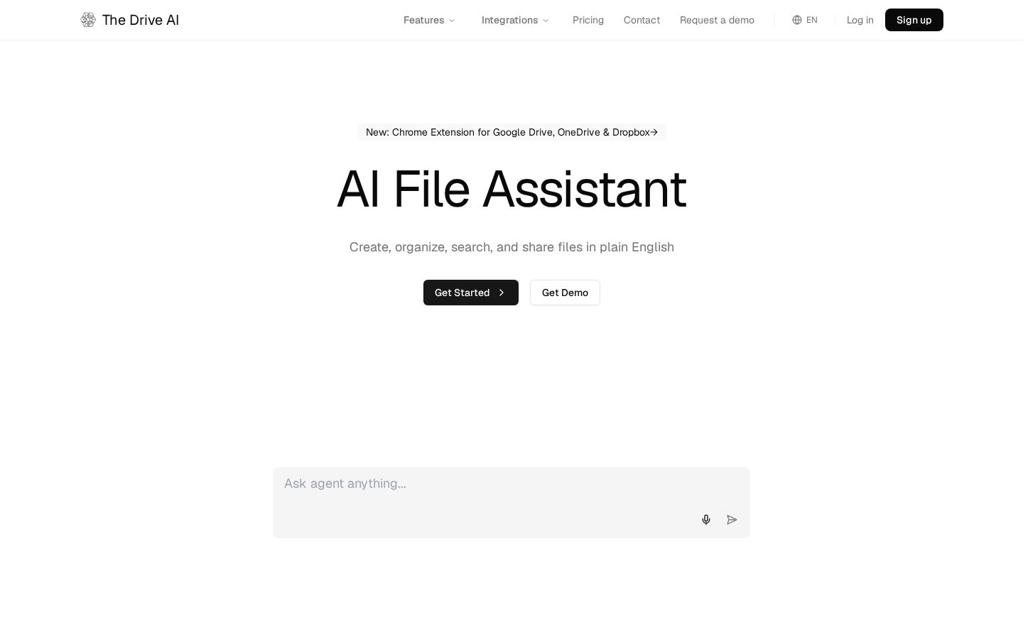 The Drive AI Homepage