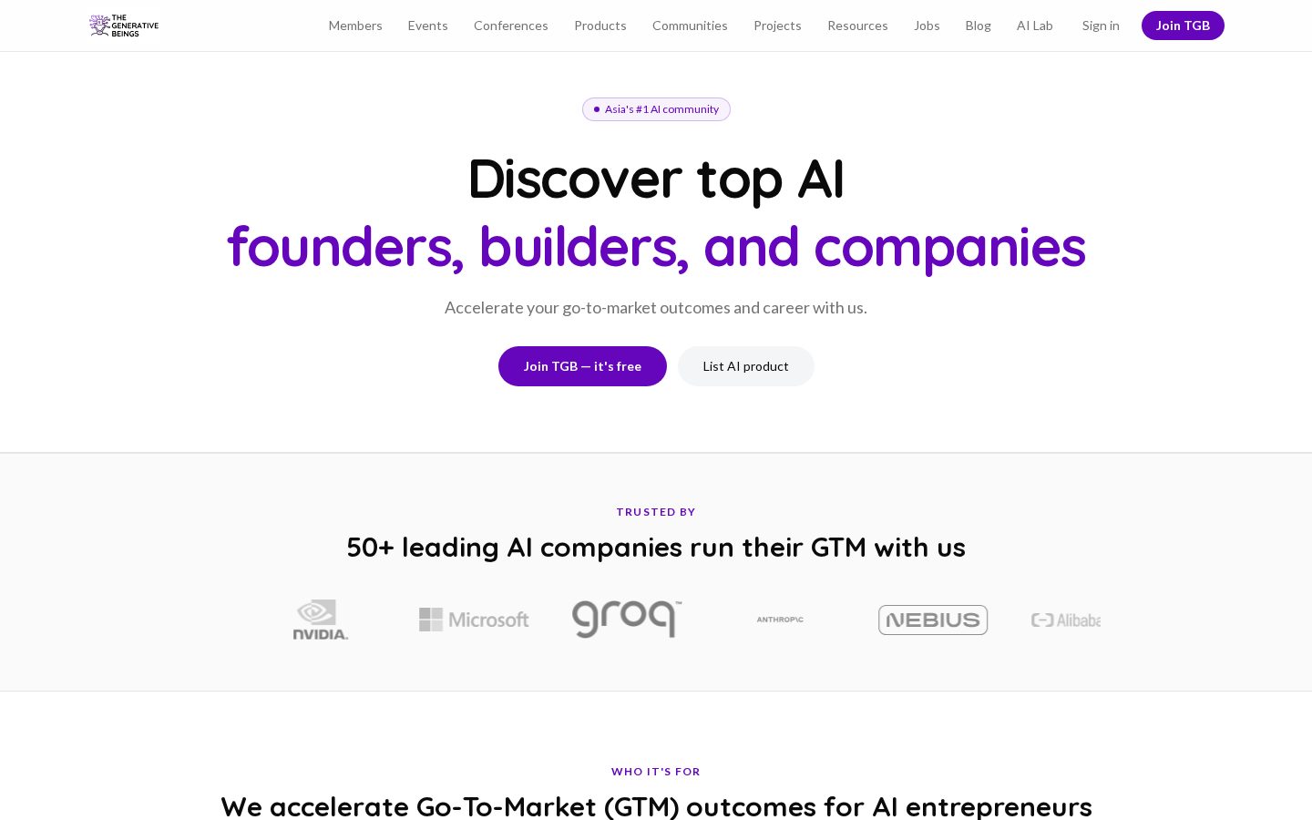 The Generative Beings Homepage