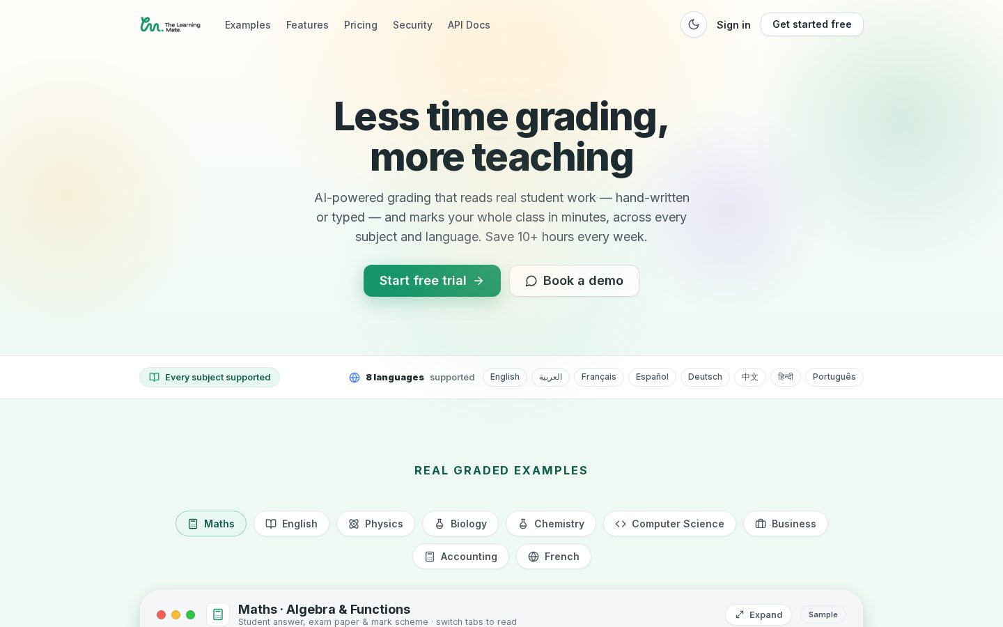 The Learning Mate Homepage