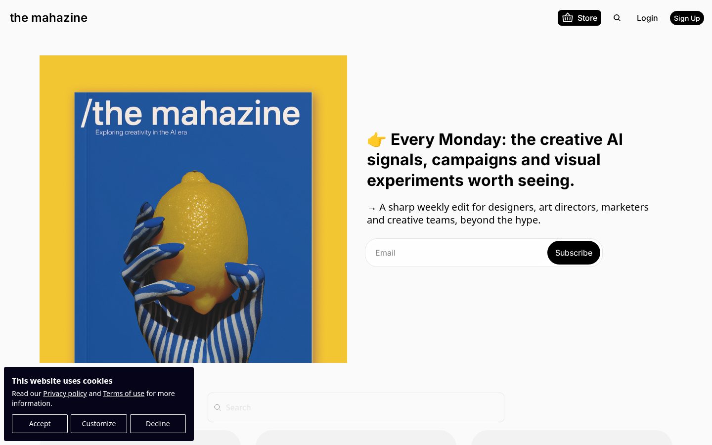 The Mahazine Homepage