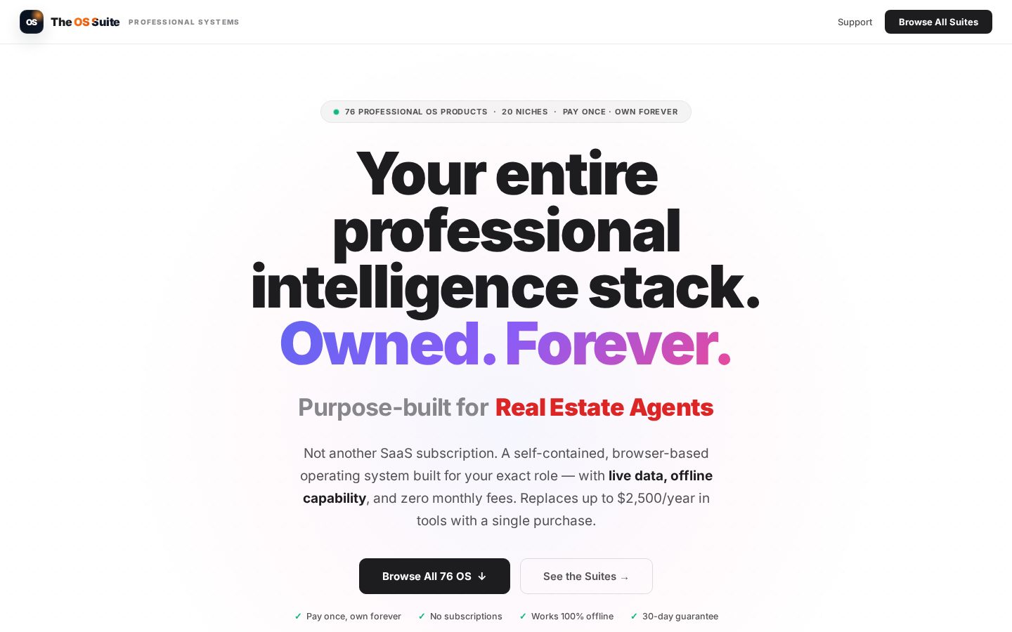 The OS Suite Homepage