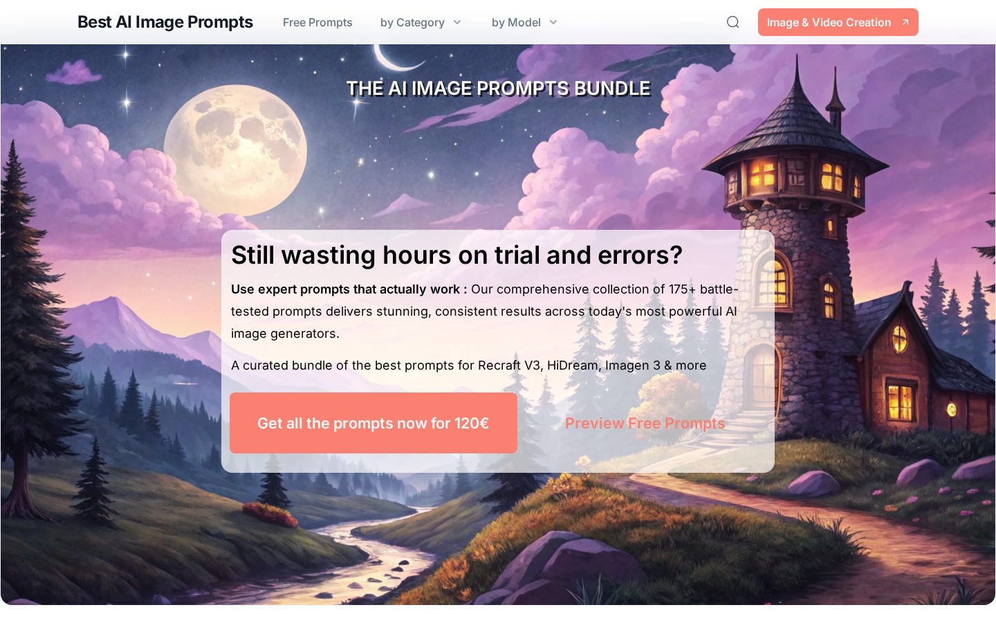 The Prompt Atelier Homepage