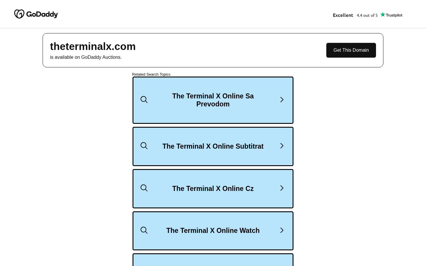 The Terminal X Homepage