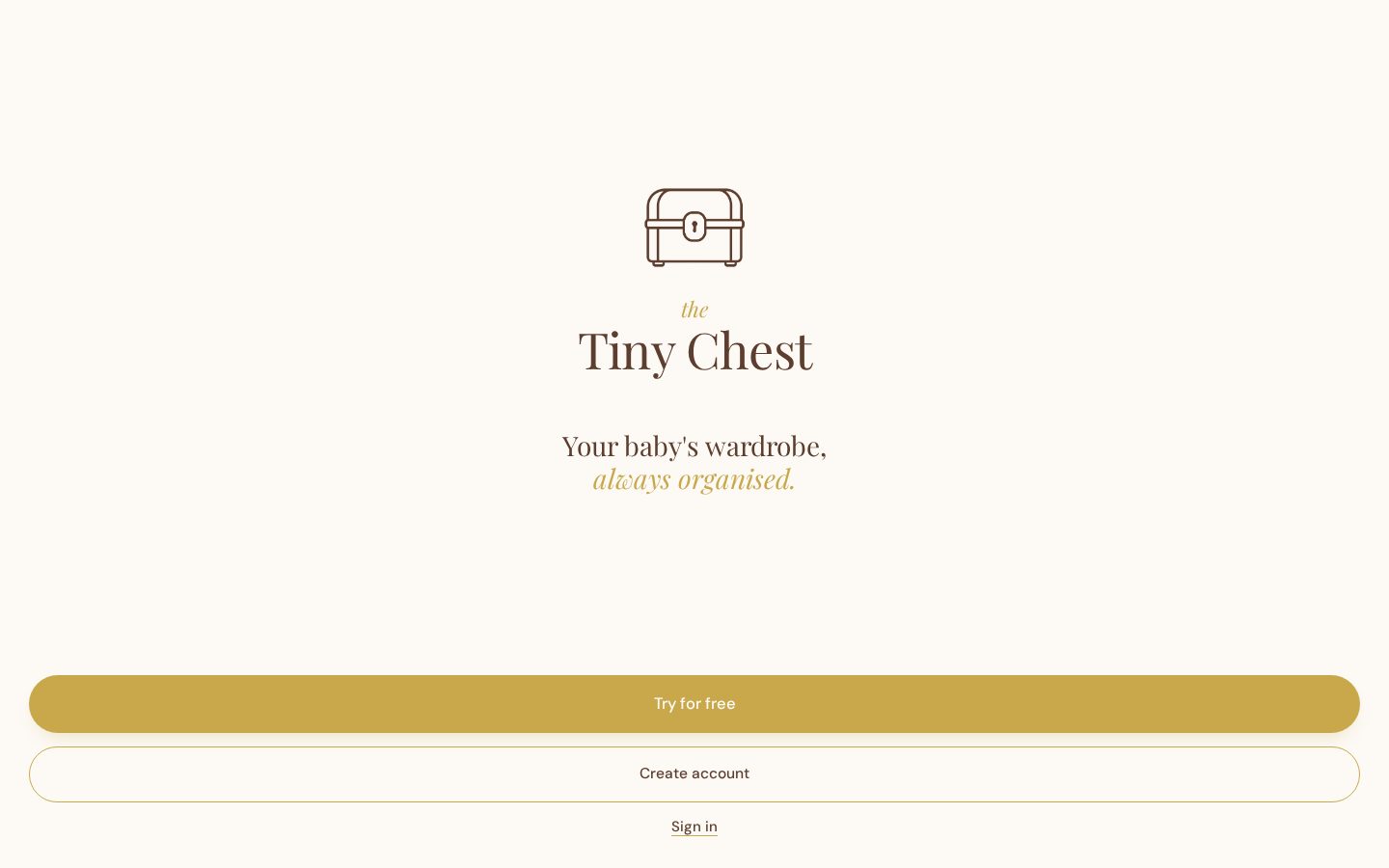 The Tiny Chest Homepage