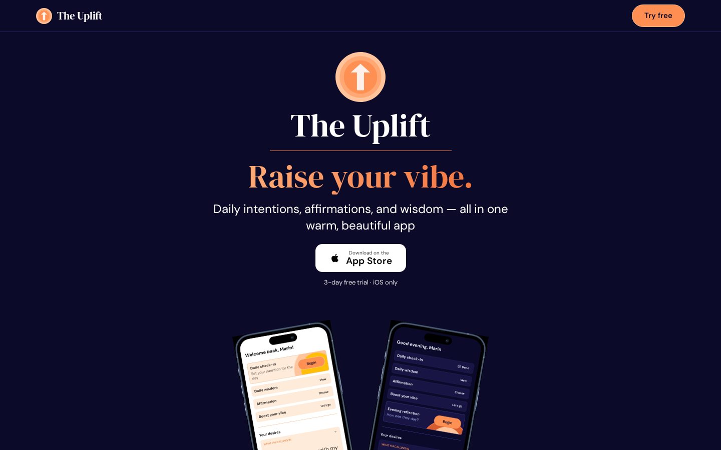 The Uplift Homepage