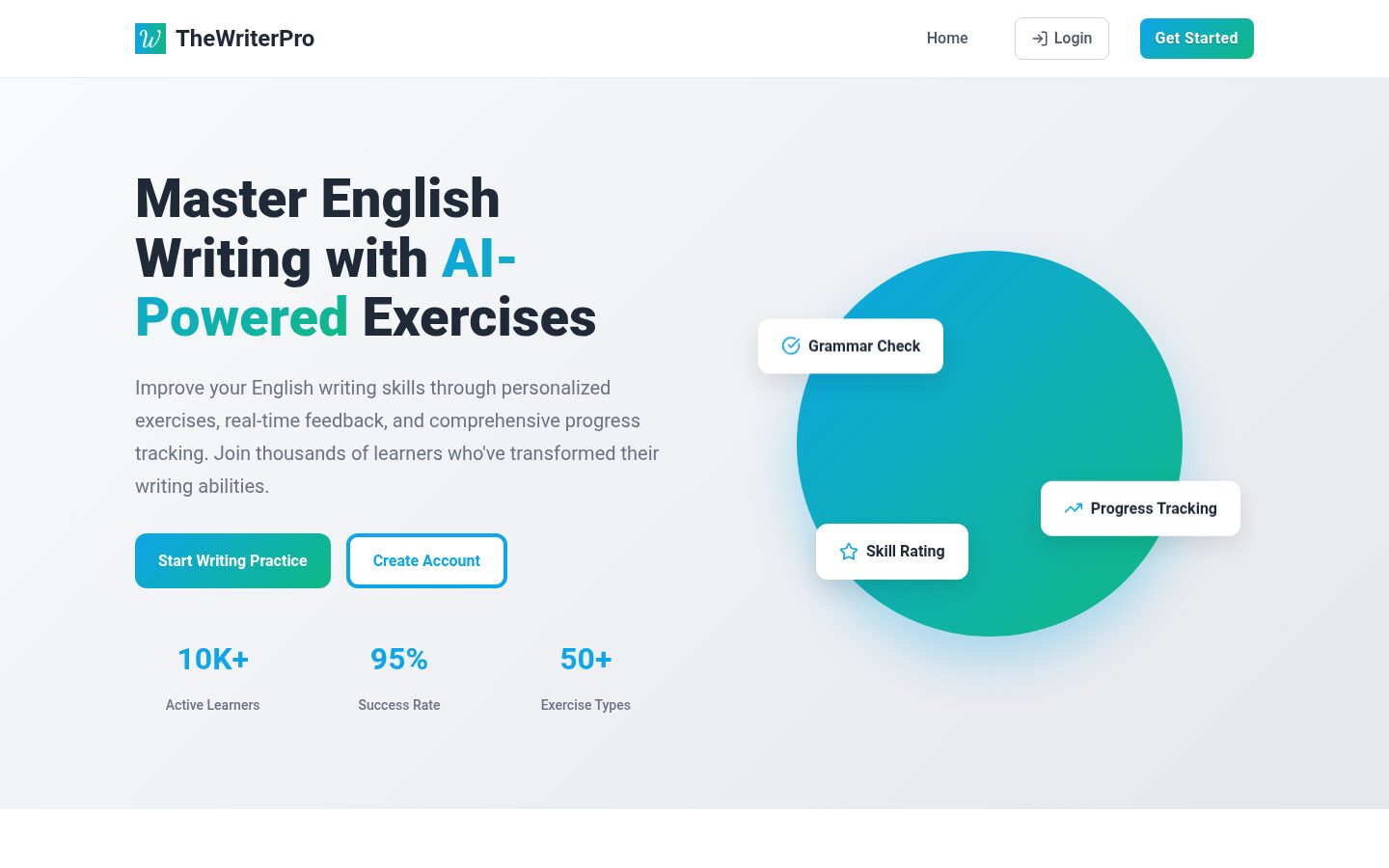 The Writer Pro Homepage