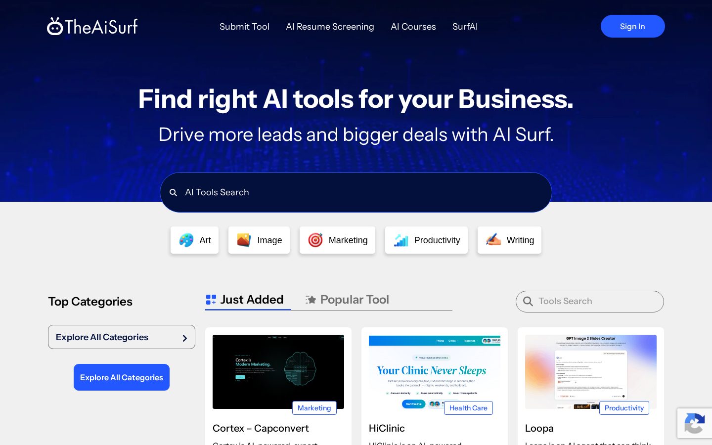 theaisurf Homepage