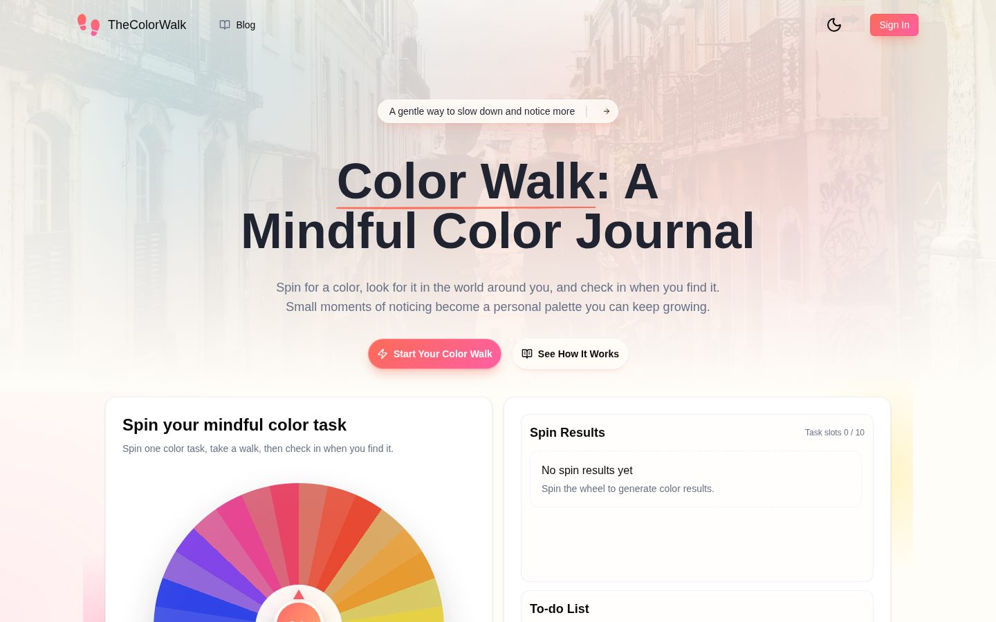 TheColorWalk Homepage