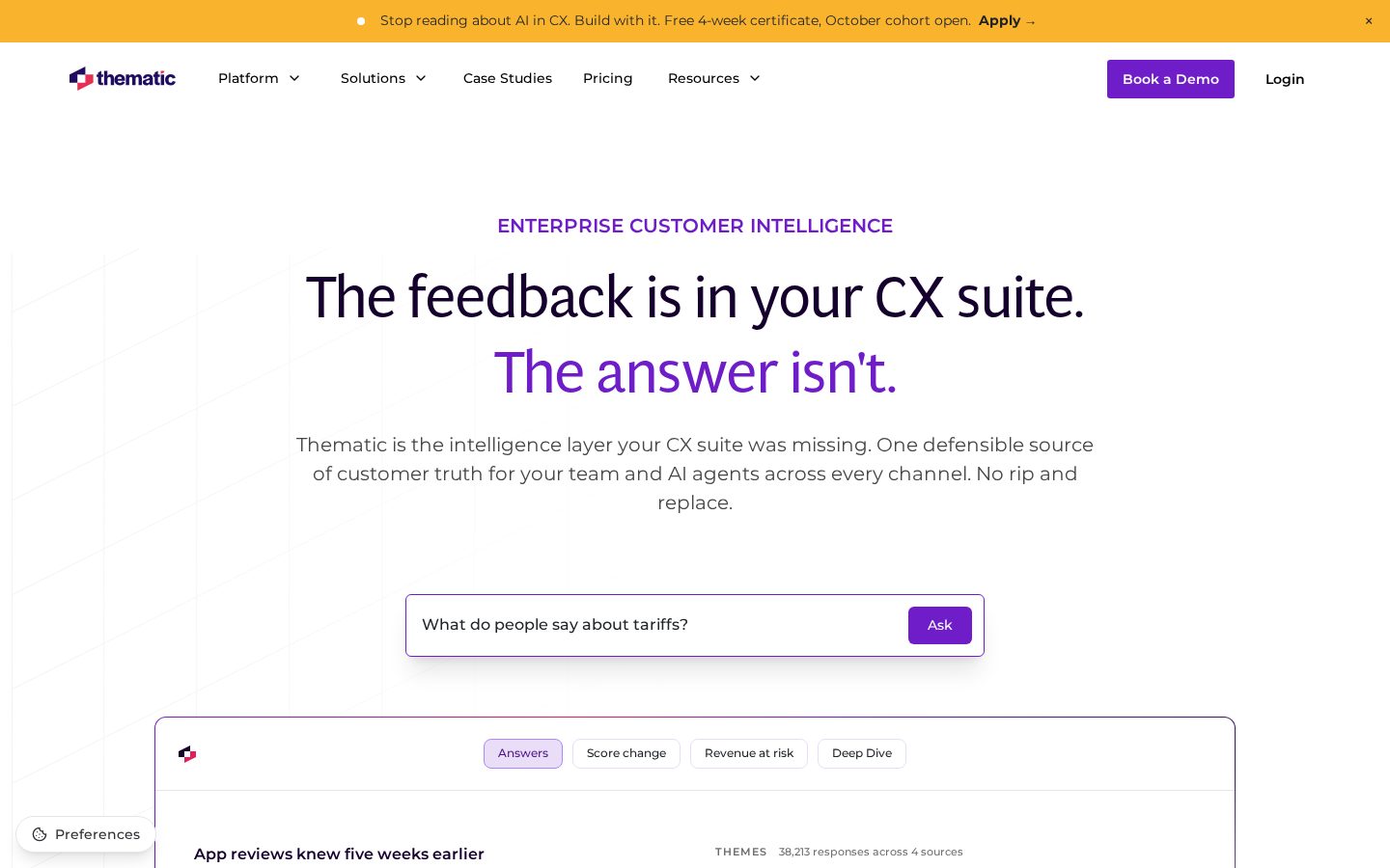 Thematic Homepage
