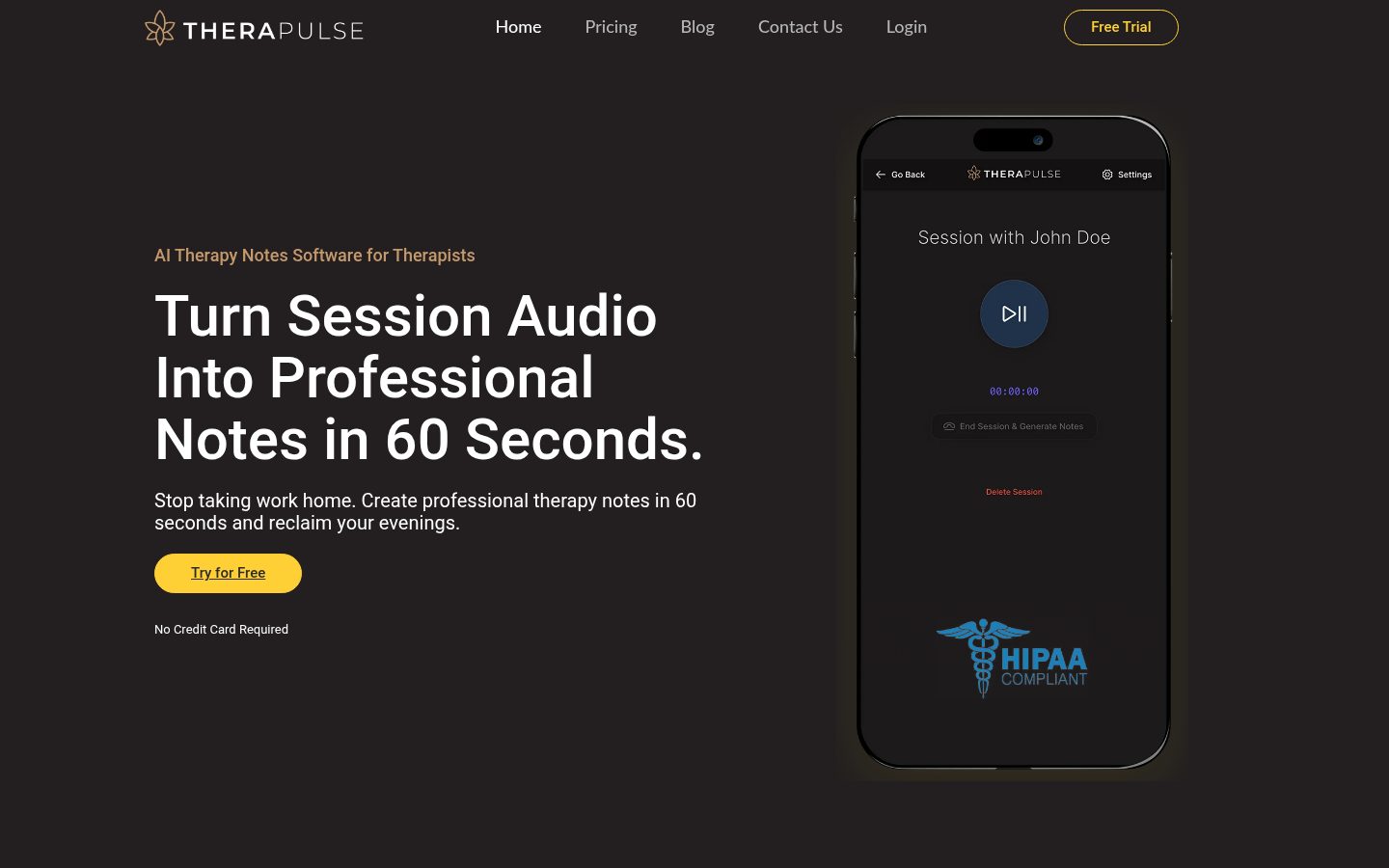 Therapulse Homepage