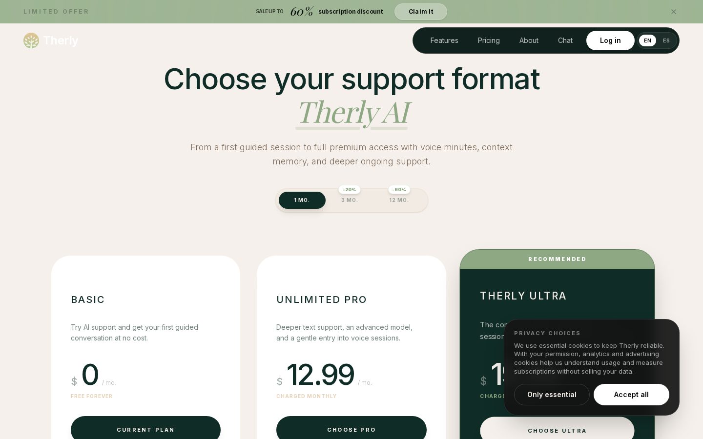 Therly AI Pricing