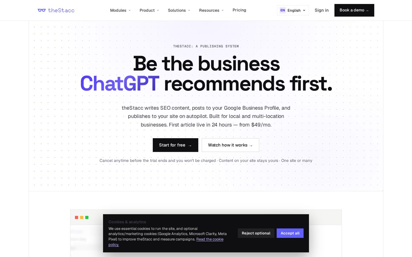 theStacc Homepage