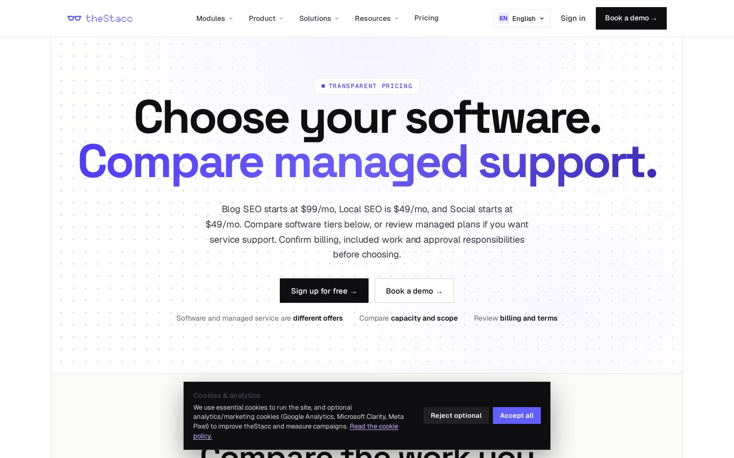 theStacc Pricing