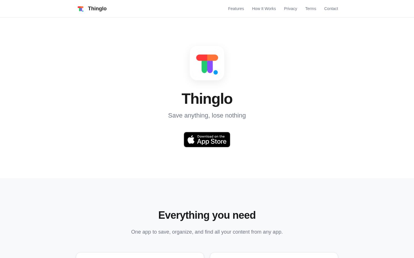 Thinglo Homepage