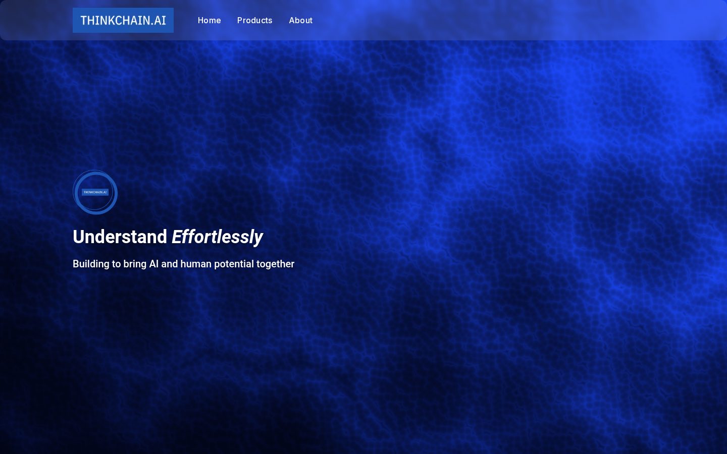 ThinkChain.ai Homepage