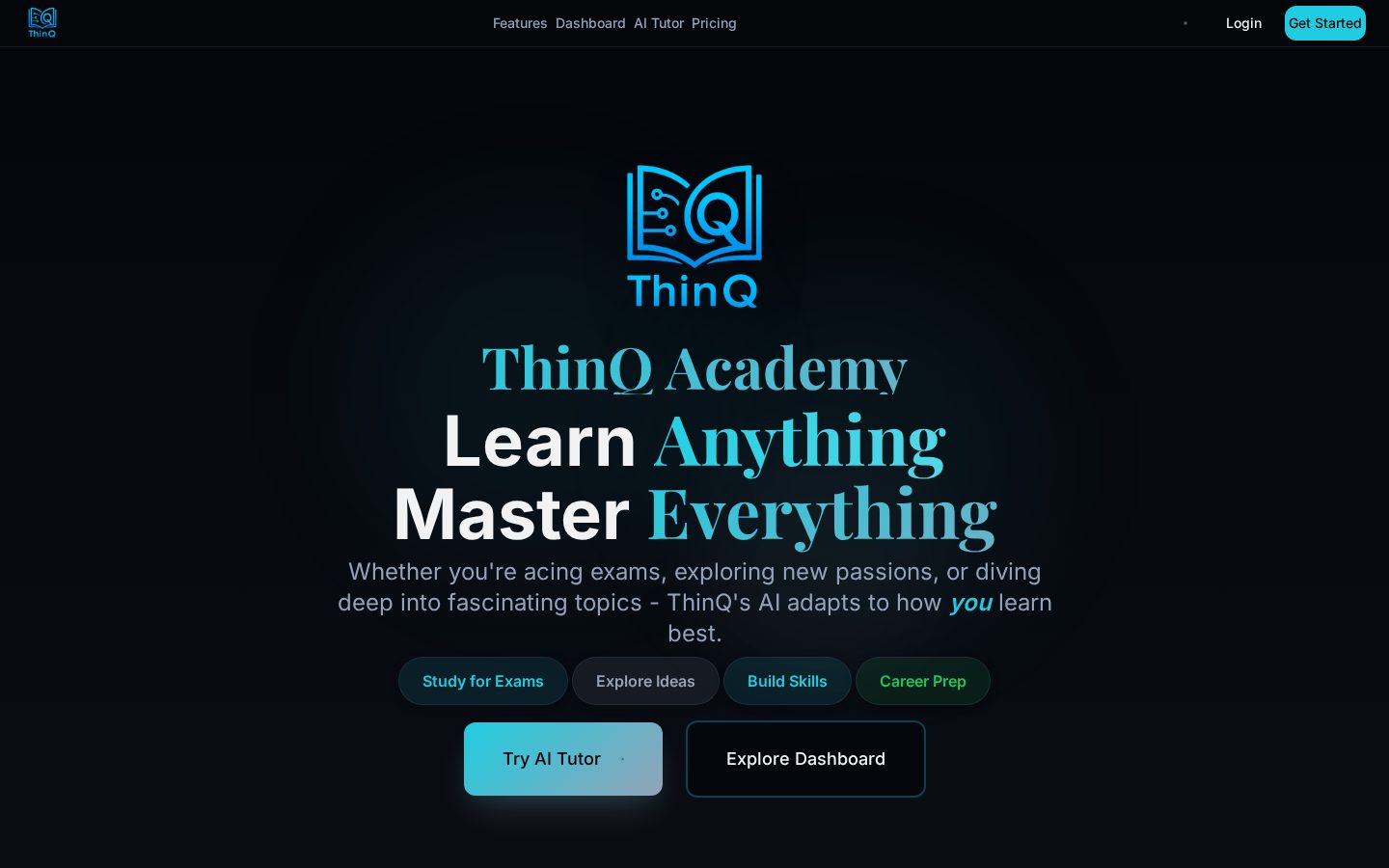 ThinQ Academy Homepage