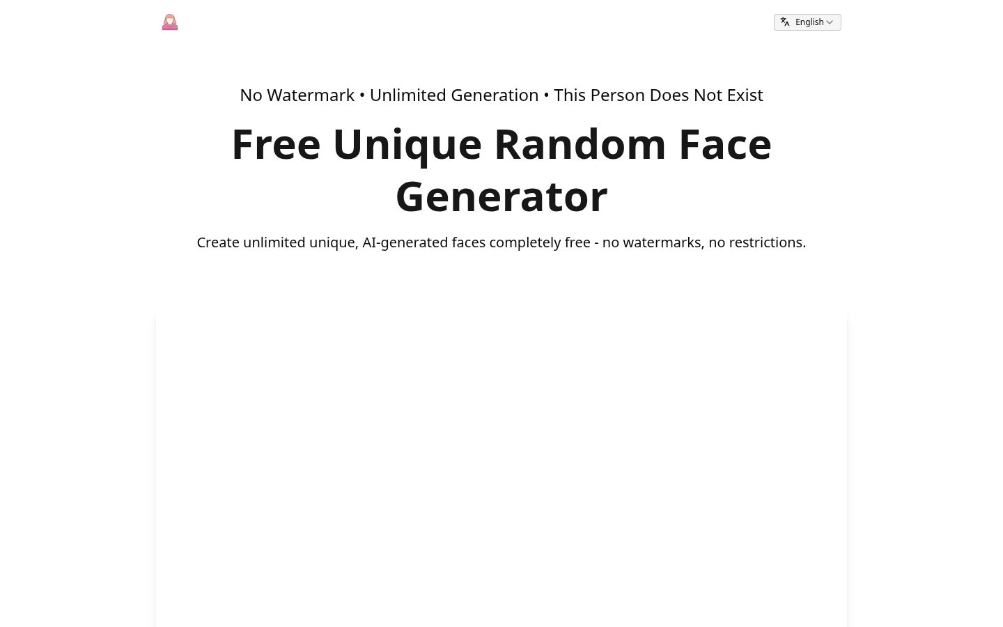 This Person Does Not Exist Homepage