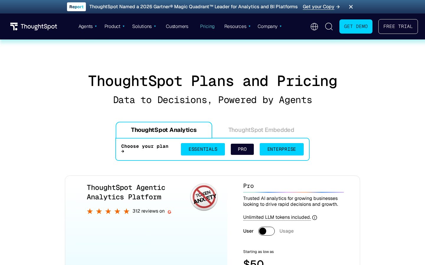 ThoughtSpot Pricing