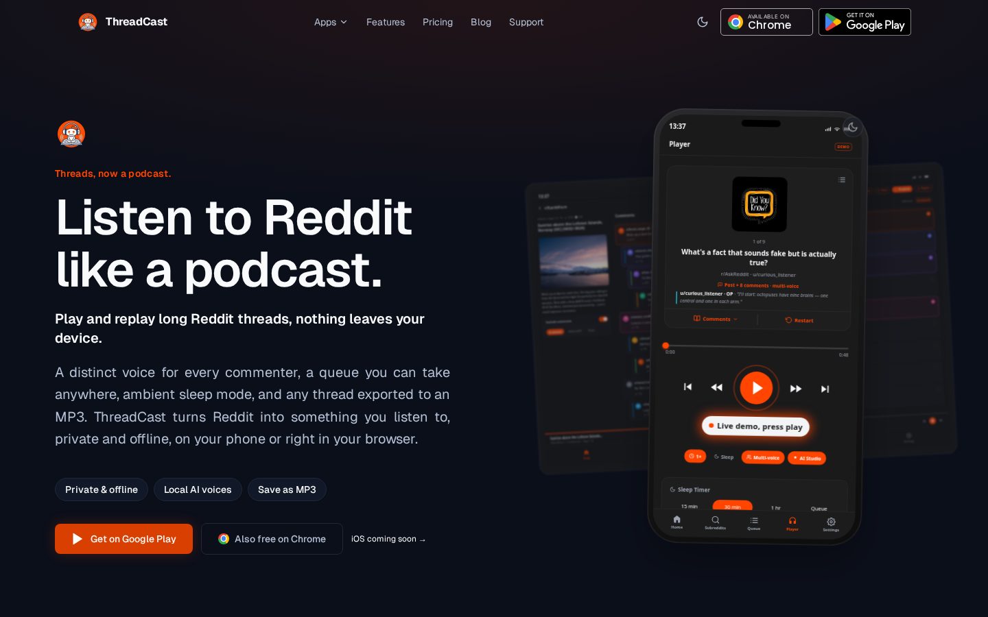 ThreadCast Homepage