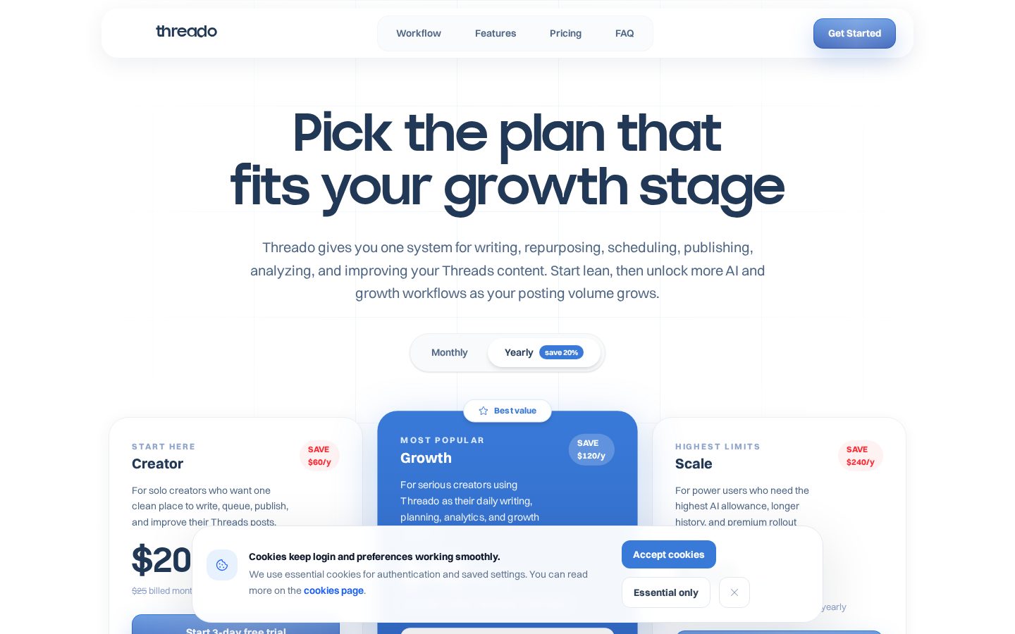 Threado Pricing