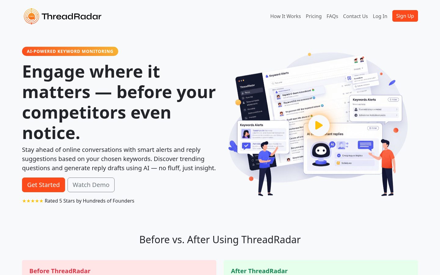 ThreadRadar Homepage