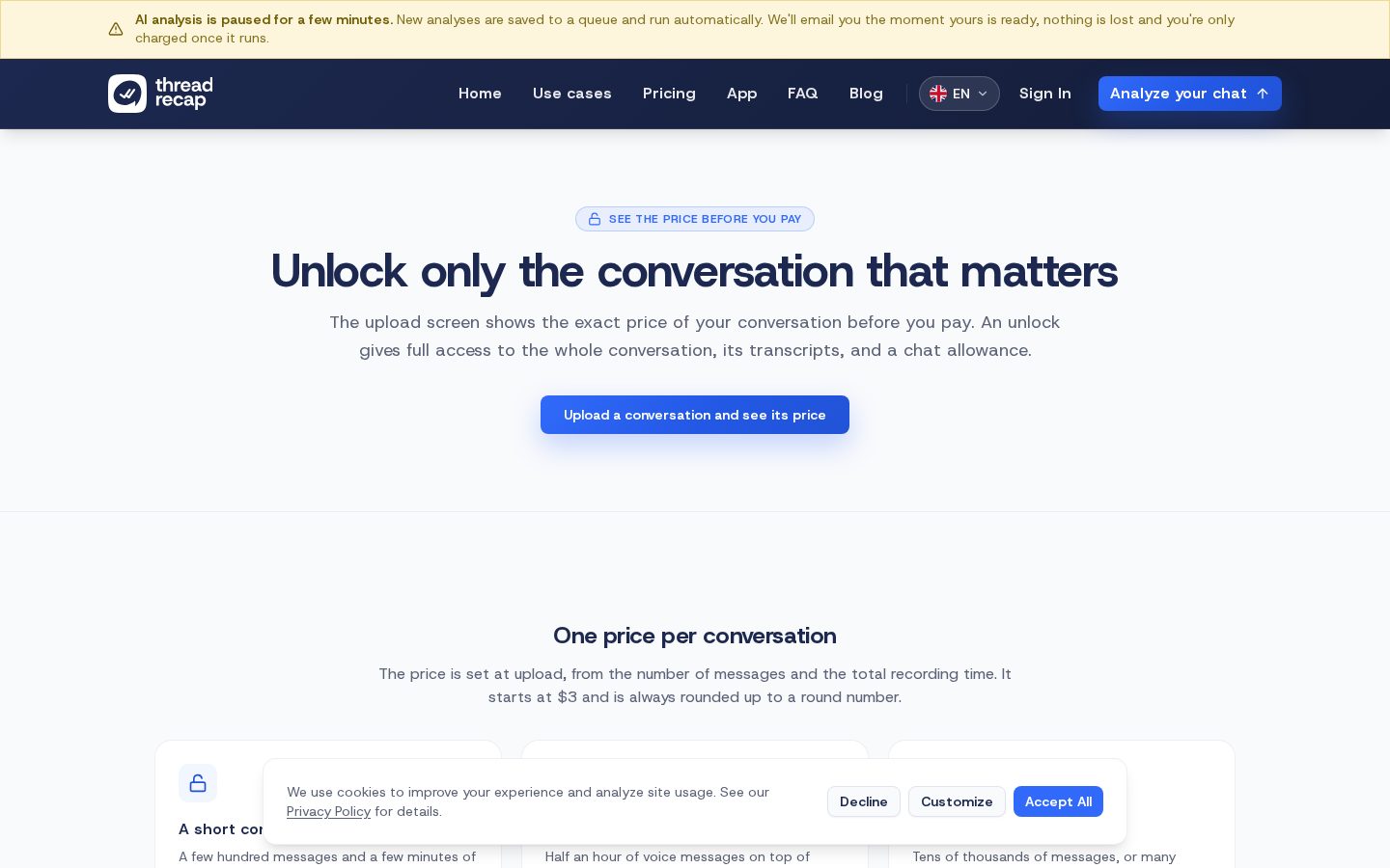 ThreadRecap Pricing