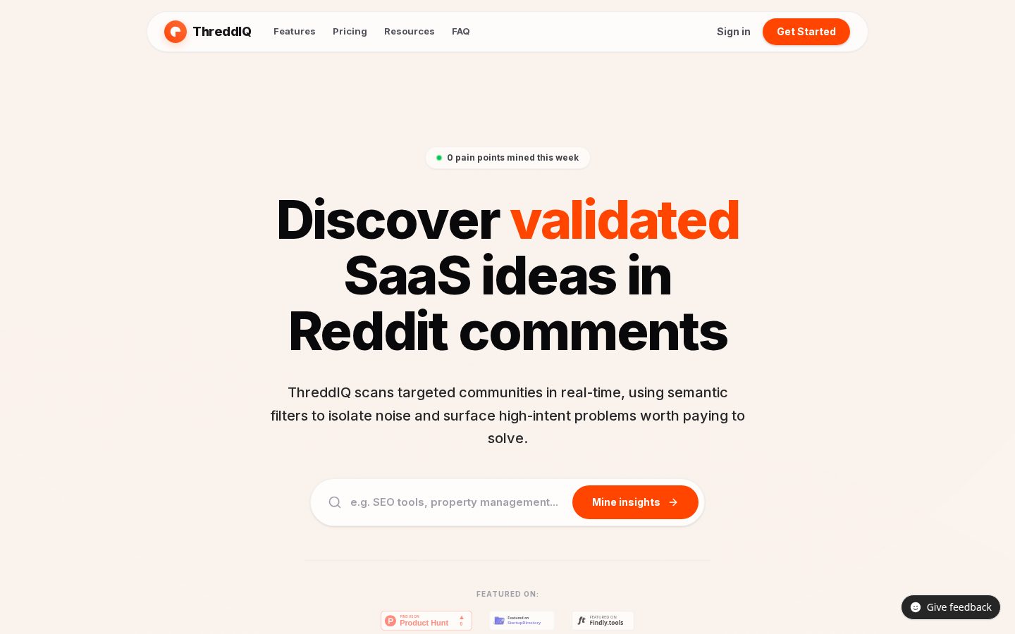 ThreddIQ Homepage