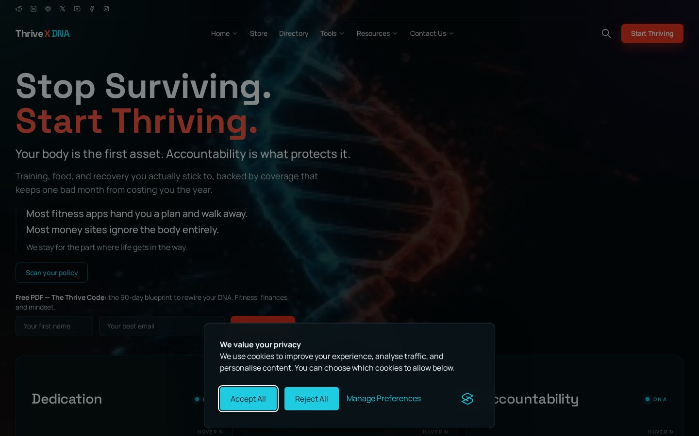 ThriveXDNA Homepage
