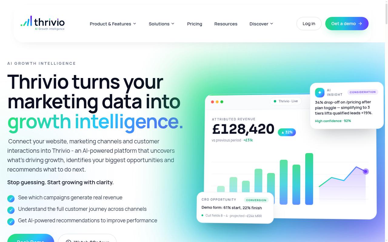 Thrivio Homepage