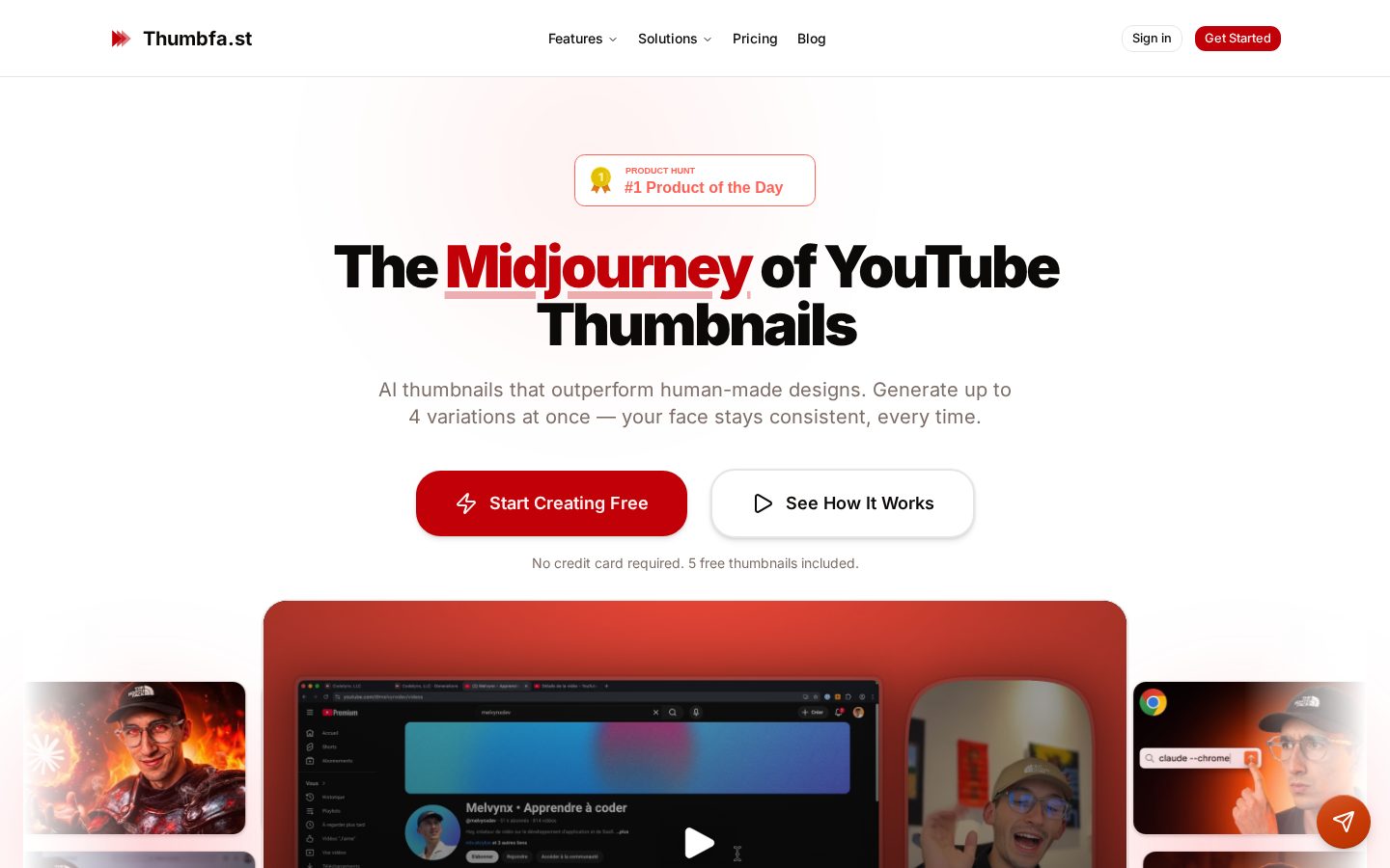 Thumbfa.st Homepage