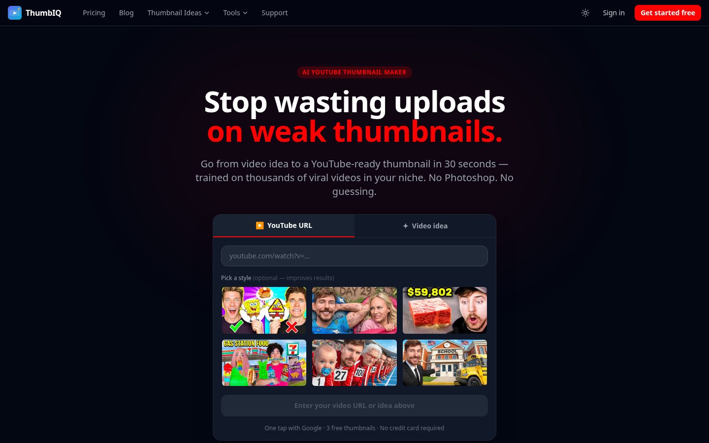 ThumbIQ Homepage