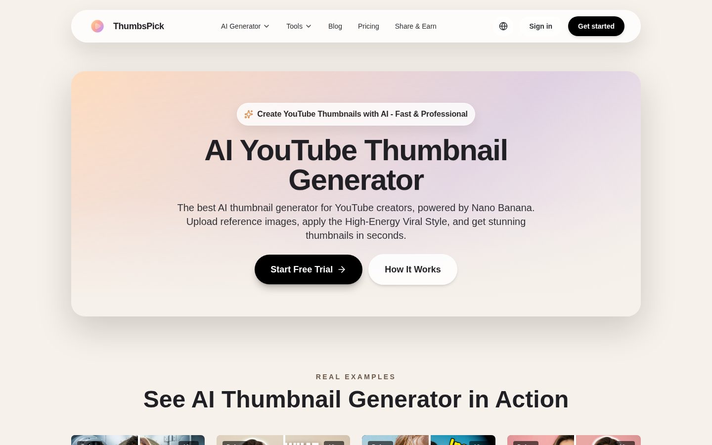 ThumbsPick Homepage