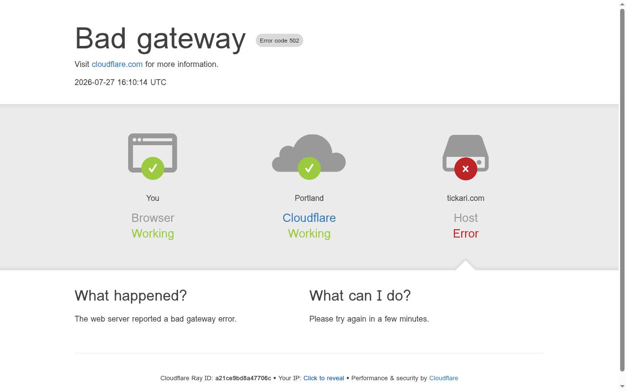 Tickari Homepage