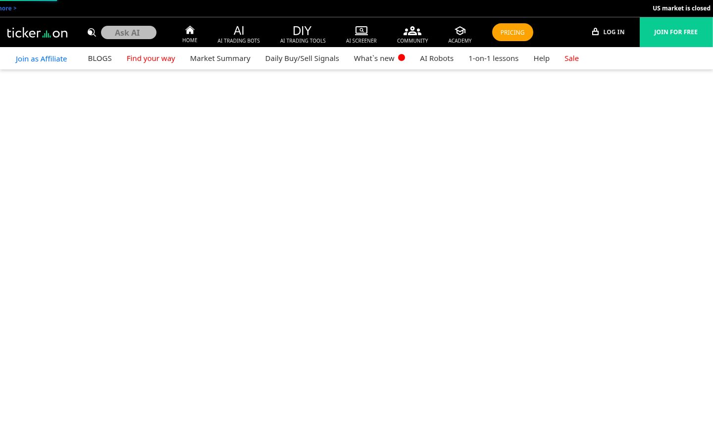 Tickeron Pricing