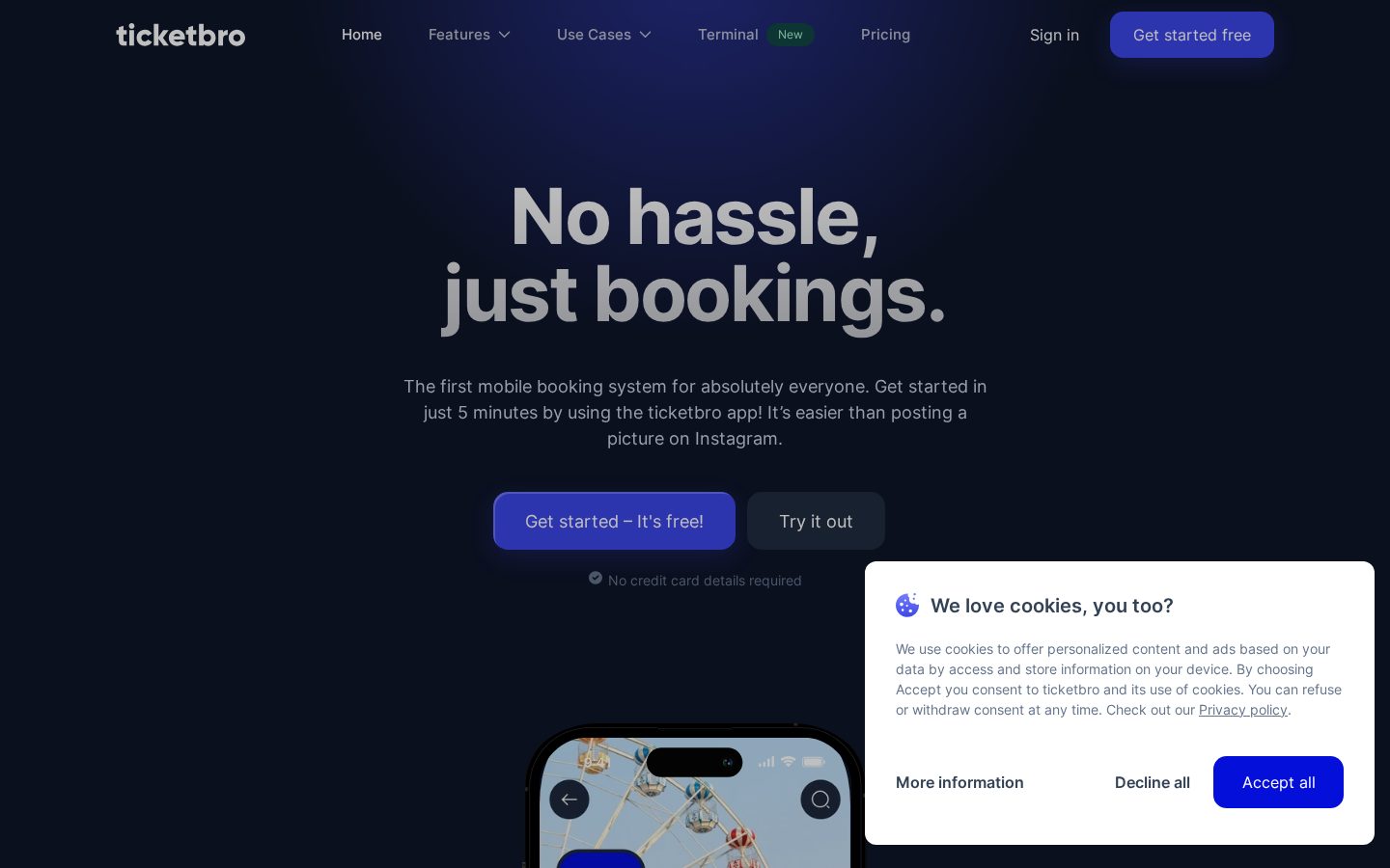 ticketbro Homepage